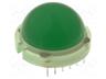 LED Diffused Dome 20mm Green 200MCD P1 Anode [DLA/6SGD]