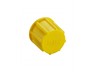 Oil Resistant Plastic Dust Cover for unused M12 Male Connectors in Yellow [0909 UAC 101]