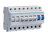 Hager Din Rail Changeover Switch 63A 4Poles 4.5kA ON-OFF-ON 400V [CHANGEOVER SWITCH SF463]