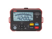 PV Installation Tester 1000VDC 600VAC, Data Storage:1000 Set, Short Circuit Current IR Measurement:<1.5mA, PV IR Measurement:<1.2mA, Insulation Resistance (PV+IR) 4000MΩ, CATII 1000V, CATIII 600V, 161x117.3x63mm, IP54 [UNI-T UT503PV]