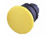 Push Button Actuator Switch Non-Illuminated Momentary • Yellow Mushroom Button • Black 30mm Bezel [PBM306MY]