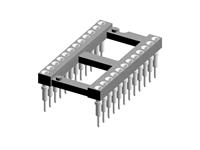 Open Frame DIL Pin Carrier Assembly Socket • 24 way • Straight Pins Solder Tail [612-92-624]