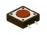 Tactile Switch • Form : 1A - SPST (NO)/4Termn • 50mA-12VDC • 260gf • SMD • Red • Case Size : 12x12 ,Height : 4.3,Lever : 0.8mm [DTSM21R]