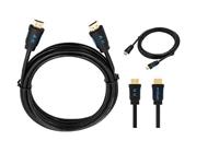 HDMI Male- HDMI Male Cable 1,5M, 4K Ultra, Gold Plated, 30AWG High Speed Cable, 18GBPS, 60HZ, with 3D Video, Ethernet, ARC and HDR Support, Highest Refresh Rates up to 240Hz and 48Bit Deep Colour. [HDMI-HDMI 1,5M 4K ULTRA GP60HZ]
