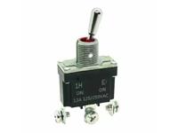 Waterproof Toggle Switch Hi Power / Duty Cycle Single Pole Form 1C (1c/o On-On) 12A 250VAC Screw/Fast-On Terminals [1HAS1T1B1M1N1S]