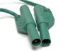 4mm Stackable PVC Safety Test Lead with 1mm sq. Straight Shroud Plug to Shroud Plug in Green 200 cm in length [MLS-WS 200/1 GREEN]