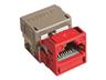Systimax GigaSPEED X10D® MGS500 Category 6A UTP Information Outlet in Red Colour [CMS IT-760023630]