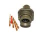 Circular Connector MIL-DTL-26482 Series 1 Style Bayonet Lock Bulkhead Receptacle Male 3 Poles Inverse #20 Contacts Crimping 7,5A 600VAC/850VDC (MS3124E-8-33P) [PT07SE-8-33P]