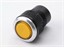 Push Button Actuator Non-Illuminated Momentary • Yellow Raised Button • Metallic Silver 30mm Bezel [PB302MYS]