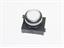 Push Button Actuator Illuminated Latching • White Raised Lens • Black 30mm Bezel [P302LW]