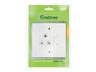 Crabtree Classic Single Switched Socket 4X4 with Metal Cover Plate White 100x100mm [CRBT 18060/101]