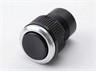 Push Button Actuator Non-Illuminated Momentary • Black Raised Button • Metallic Silver 30mm Bezel [PB302MKS]