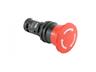 ABB Compact Emergency Push Button Switch Red - 22mm PCO 1n/o - 1n/c 1A/240VAC- 0,3A/24VDC Screw Terminals [CE4T-10R-11]