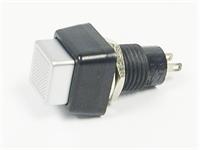 Midget Push Button Switch • Momentary • Form : SPST-0-(1) • 3A-125 VAC • Silver-Button • Square Actuator [DS469S]