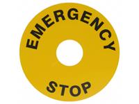 60mm Label for E-Stop Switch (Emergency Stop) [02Z-901.1]