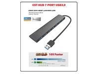 USB3.0 7 Port HUB, Black Colour [CST HUB 7 PORT USB3,0]