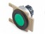Push Button Actuator Illuminated Momentary • Green Flush Lens • Black 35mm Flush Bezel [P351MG]