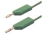2M PVC Test Lead with 4mm Banana Plug; Green in Colour [MLN200/1 GREEN]