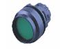 Push Button Actuator Switch Illuminated Latching • Green Sunken Lens • Metallic Silver 30mm Bezel [P303LGS]