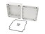 ABS Enclosure 120 X 120 X 60MM Grey Watertight IP66 Recessed Lid For Membrane Or Keypad For Indoor Use [1555NGY]