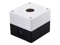 Control Switch Enclosure, PVC 22mm Cutout for Single Switch Actuators Grey Cover IP65 [ENC300-GY]