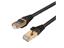 Network Patch Ethernet Cable SSTP CAT7 1m, RJ45 to RJ45. Conductor 28AWG 7/0.12mm Pure Copper. Black PVC Jacket. Polybag Packaging [NETWORK PATCH LEAD SSTP CAT7 1M]