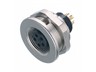 Circular Connector M9 Panel Flange Female 4 Pole Rear Mount Solder Term IP67 [09-0412-00-04]
