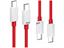 1.5m Type C to C Cable, 65W, Max 6.5A Charging, Supports Data Transmission. Red Cable [BDD USB CABLE TYPE-C/C 1.5M, 65W]