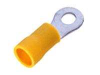 Insulated Ring Terminal Lug • 4mm Stud • for Wire Range : 2.5 to 6.0 mm² • Yellow [LR40004]