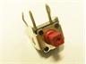 Tactile Switch • 50mA-12VDC • 260gf • Right-Angle-PCB-ThruHole • Red • Case Size : 6x6 ,Height : 6.15,Lever : 3.3mm [DTSA648R]