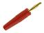 Banana Plug 2mm Red - Gold Plated 'Lantern' Contact - Solder Term. 10A-30VAC/60VDC [XY-MST2 RED]