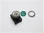 Push Button Actuator Switch Illuminated Latching • Green Flush Lens • Metallic Silver 30mm Bezel [P301LGS]