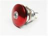 Ø16mm Vandal Proof Stainless Steel IP65 Push Button and Red 12V LED Dot Illuminated Switch with 1N/O Momentary Operation and 2A-36VDC Rating [AVP16M-M1SDR12]