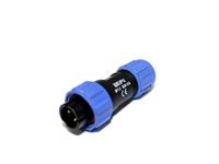 Circular Connector Plastic IP68 Screw Lock Male Cable End Plug 2 Poles 13A/250VAC 4-6,5mm Cable OD [XY-CC130-2P-I]