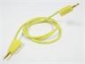 2mm Test Lead • Stackable Plug Gold plated • 10A 50V • 0.45 meter Length • Yellow [KLG2-45 YELLOW]