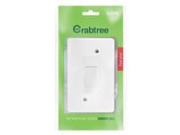 Crabtree Classic Isolator 30A Double Pole 4X2 with Metal Cover Plate White 50x100mm [CRBT 18110/101]