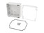 Polycarb Enclosure 120 x120 x 60mm Clear Lid Grey Body IP66 [1554N2GYCL]