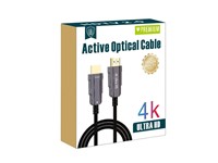 50M 4K Ultra HD Active Optical HDMI Cable, LONG DISTANCE HDMI Male to Male Cable for Long-Distance Audio and Video Transmission Between Compatible TV, Monitor, Projector, Computer , Home Theatre and other HDMI Devices. [HDMI-HDMI ACTIVE 4K FIBER 50M T1]