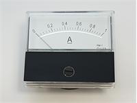 Panel Meter, measuring DC Amps with Range 1A and Shank 52mm with face Size 70x60mm [PM1 1ADC]