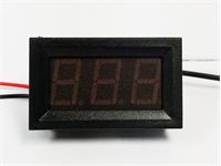 Digital DC AMP Panel Meter 0-10A Max. 3 Digit Red 0.56IN LED Display. Power Supply: DC4.5-28V. OD48x29x36mm [DPM/BDD DIG AMP METER 10A RED]