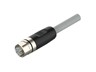 CORDSET M12 L Code Female Straight 5 Pole - Single End - 5m Black PUR (Polyurethane) Cable 5x 1,5mm² Wire IP67 - Low Cost [XY-RKT 5L-949/5BK-ECN]
