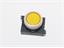 Push Button Actuator Illuminated Latching • Yellow Flush Lens • Metallic Silver 30mm Bezel [P301LYS]