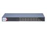Hikvision Smart Managed 24-Port Gigabit PoE Switch, 1 × Gigabit Fiber Optical Port, 1 x Gigabit RJ45 Port, IEEE 802.3af,IEEE 802.3at, PoE Power Budget:370W, PSU:100~240VAC MAX:6.3A 400W, Up to 300m Transmission, Surge Protection:6KV [HKV DS-3E1526P-EI]