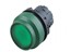 Push Button Actuator Illuminated Latching • Green Lens • Green 30mm High Bezel [P304LGG]