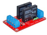 Dual Channel 5VDC Omron Solid State Relay Board 240V/2A with Fuse [CMU SOLID STATE RELAY BRD 2CH 5V]