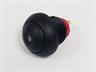 IP67 Illuminated Push Button Switch • Form : SPST-0-(1) • 17mm Round Black Bezel • Black Button and • Solder-Lug [PBR171ATLE0L2]