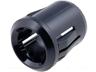 LED Holder 10mm Black Plastic Convex [RTF1090]