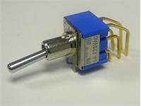 Midget Toggle Switch • Form : DPDT-1-(1) • 6A-125 VAC • Right-Angle-Ver.Mount [MS500GBVT]