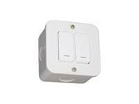 Complete Unit - Two lever one-way switch (3x3) - white [VMC112WT]