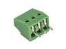 5mm Screw Clamp Low Profile Terminal Block • 3 way • 13.5A - 250V • Straight Pins • Green [CII5-3E]